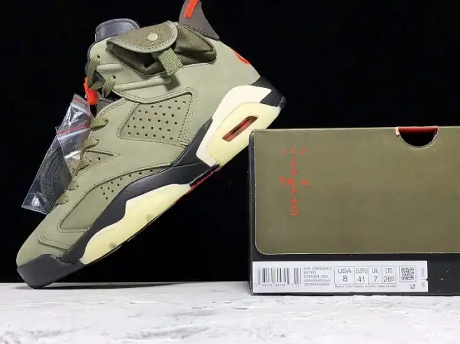 Rep TBK x Jordan Olive Medium Travis 6 Scott CN1084-200 Air 0514